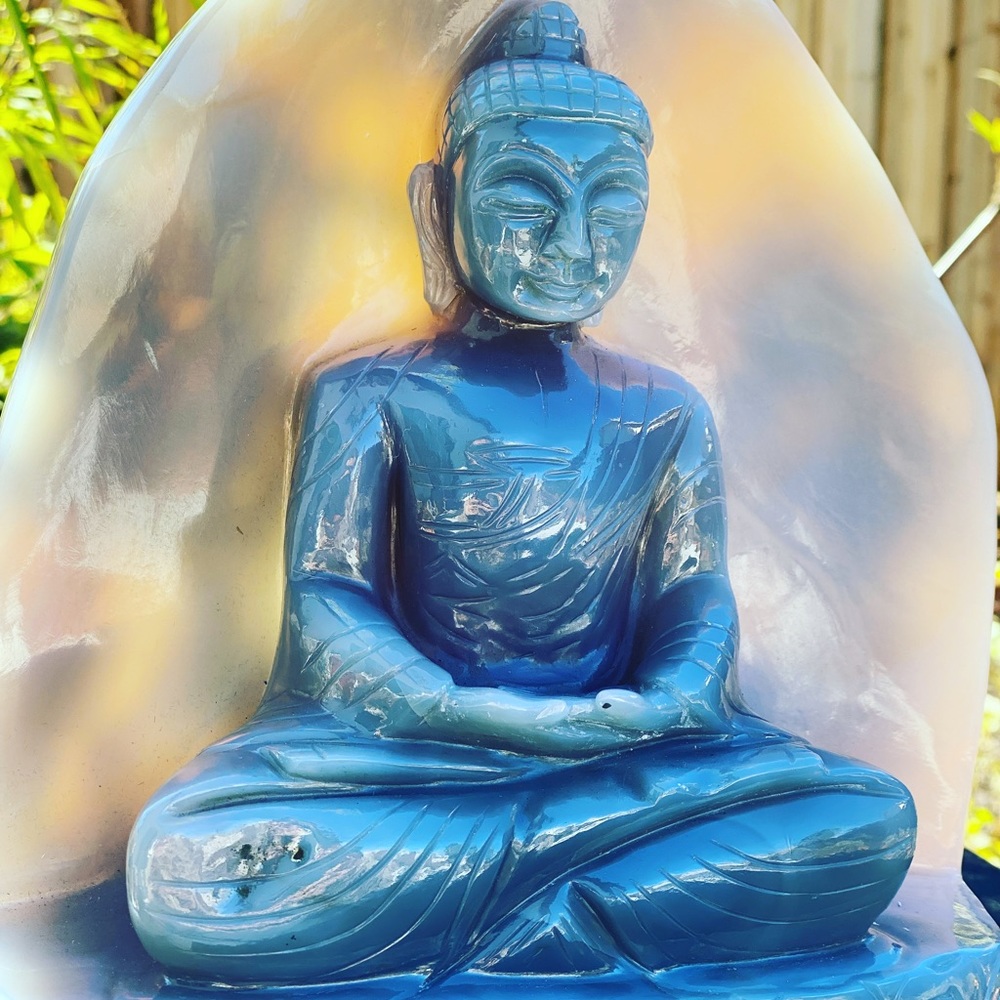 Agate Crystal Buddha Statue Large